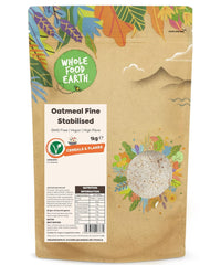 Fulgi de ovăz Wholefood Earth Fine Oats - fără OMG - vegan - fără lactate - fără zahăr adăugat 1 kg