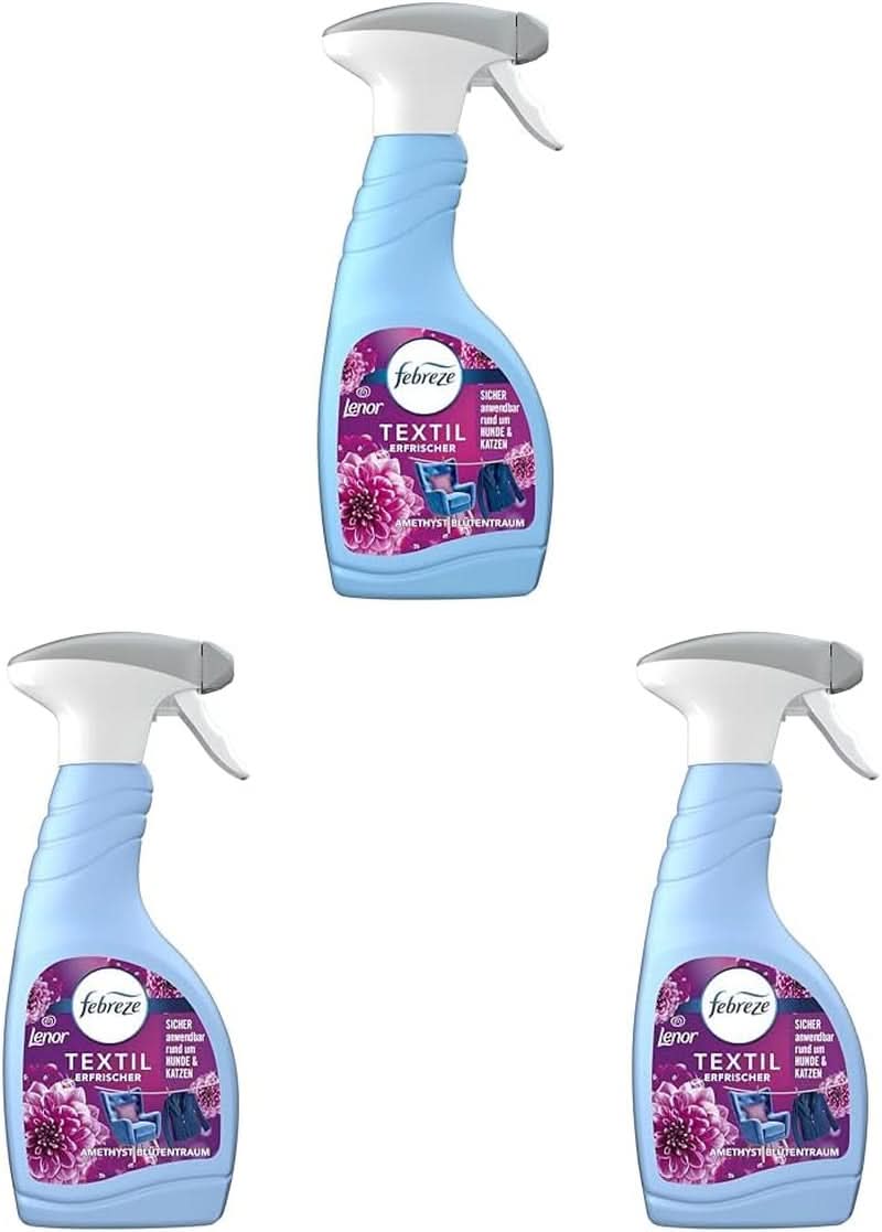 Febreze Detergent textil Lenor Amethyst Floral Dream, albastru, 500 ml Detergenti Rufe Naty Shop Set 3 x 500 ml