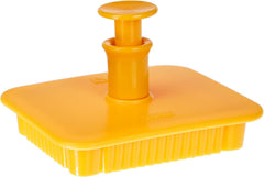 776800 Dispozitiv de tăiat prăjituri, motiv Petit Beurre, 7 x 5,5 x 5 cm, albastru