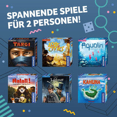 KOSMOS 692766 Holmes - Sherlock vs. Moriarty, Joc pentru doi jucători, Joc Sherlock Holmes, Joc de societate pentru exact 2 jucători cu vârsta de 10 ani și peste, Joc de strategie