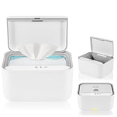 Încălzitor Lionelo BABYBLISS 20W pentru șervețele umede și prosoape mici, 20W pentru bebeluși, lumină de noapte încorporată, 3 setări de căldură, panou tactil, menține șervețelele umede