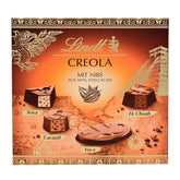 Ciocolată Lindt | Cutie Praline Creola | 100g | 9 praline în 4 sortimente delicioase, fabricate din cacao 100% fină, fără alcool | Set cadou ciocolată