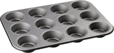 Zenker 12Er Muffinform Energy, Premium-Backform, Für Köstliche Kuchen, Verkürzt Die Backzeit Um Bis Zu 20% (Farbe: Silber/Anthrazit), Menge: 1 Stück, Hellgrau Und Dunkelgrau Matrite si tavi pentru copt Naty Shop