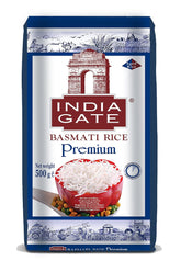 Orez Basmati Premium INDIA GATE – Orez cu bob lung fin, aromat, din India, bob lung fin (1 x 500 g)