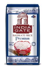 Orez Basmati Premium INDIA GATE – Orez cu bob lung fin, aromat, din India, bob lung fin (1 x 500 g)