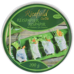 Hârtie de orez Ricefield, rotundă, 22 cm (1 x 0,2 kg)