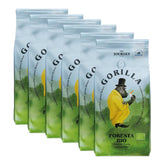 Cafea Gorilla Foresta 6 x 1000g boabe prăjite întregi | Amestec Arabica | Espressoare portafilter și complet automate | Cafea espresso
