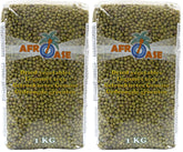 AFROASE - Fasole verde mung - 1 x 1 kg (Pachet de 2)