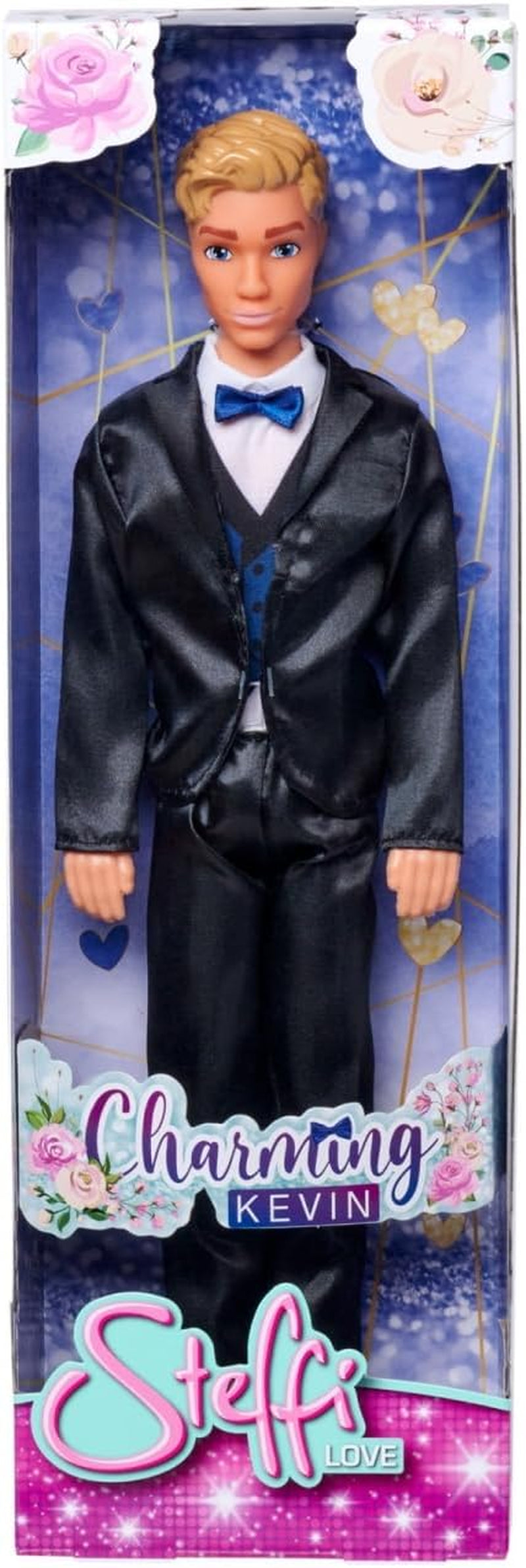 Simba 105733629 - Steffi Love Kevin Charming, păpușa de joacă poartă un costum elegant cu papion și vestă, 30 cm, de la 3 ani, albastru Papusi Naty Shop