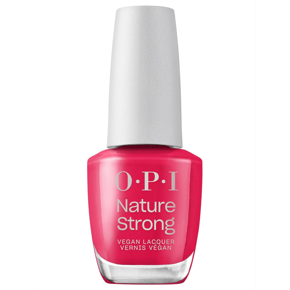 OPI Nature Strong Berry Pickin' Season - Oja Roșie - Strălucire Intensă și Rezistență 7 Zile | Culoare de Lungă Durată pentru Unghiile Tale | 15 ml