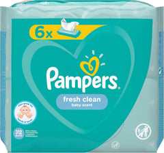 Șervețele umede Pampers 81688049 Fresh Clean pentru bebeluși, albe
