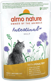 Almo Nature Functional - Intestinal Help - Hrană umedă pentru pisici adulte și mature cu intestine sensibile - cu carne de pasăre - susține microbiomul - 70 g (pachet de 30)