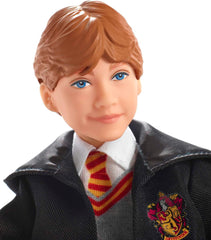 Mattel Harry Potter - Păpușă de colecție Ron Weasley (aprox. 26 cm) cu uniformă Hogwarts, halat Gryffindor și baghetă, jucărie de la 6 ani FYM52 Action figures Naty Shop