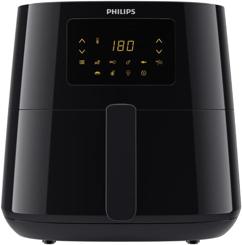 Philips 3000Er Airfryer XL - Tehnologie Rapid Air, prăjire cu până la 90% mai puțină grăsime, capacitate 1,2 kg, 6,2 litri, ecran tactil Electrocasnice Naty Shop Schwarz Fara conexiune wireless 6.2 L