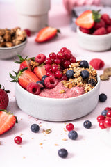 RUF Smoothie Bowl Berry Bunch, gustare pentru micul dejun pe bază de ovăz cu fructe de pădure și semințe de chia, rapid și ușor de preparat, vegan, 1 pungă x 50g (pachet de 3)