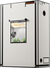 Cort de creștere Spider Farmer Pro 70x140x200 cm, cu ușă rulantă, fereastră de observare, panou de podea detașabil, material textil Mylar 2000D, pentru cultivare hidroponică în interior cu SF4000, G4500, SE4500