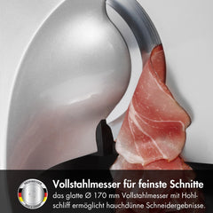 GRAEF Master M20EU Multi Slicer din oțel inoxidabil, argintiu Rasnite si Feliatoare Naty Shop