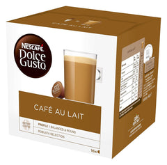 NESCAFÉ Dolce Gusto Café au Lait 96 Kaffeekapseln & Latte Macchiato Caramel, 48 Kaffeekapseln