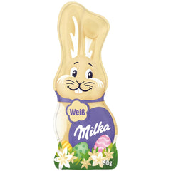 Milka Smiling Bunny White – Ciocolată de Paște din ciocolată albă în formă de iepuraș – 14 x 90g