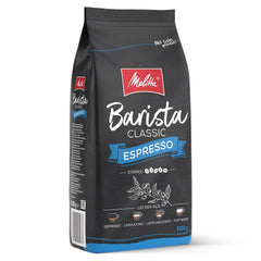 Melitta Barista Classic Espresso, Ganze Kaffee-Bohnen 1kg, ungemahlen, Kaffeebohnen für Kaffee-Vollautomat, kräftige Röstung, Stärke 5, (Verpackung kann variieren)