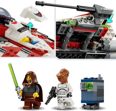 LEGO Star Wars Jedi Bob's Starfighter, jucărie de construit, cărămizi de jucărie pentru navă stelară, personaj popular, cadou de ziua de naștere pentru băieți, fete și toți fanii cu vârsta peste 8 ani 75388 Seturi de constructie Besuche den LEGO-Store