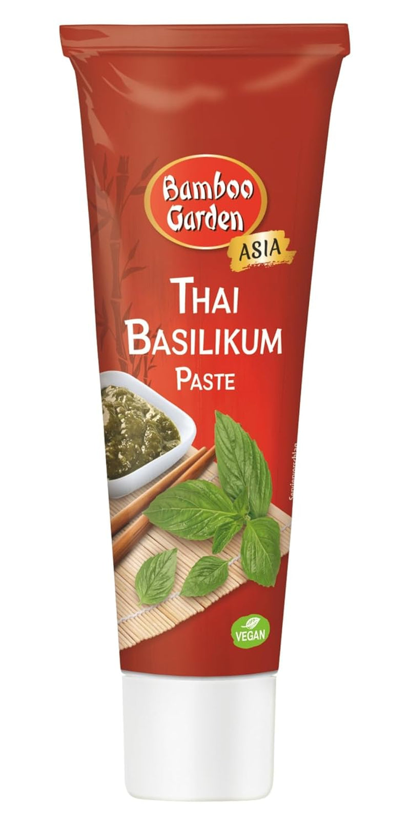 Bamboo Garden - Thai Basilikumpaste | Für Currys, Suppen, Saucen oder Dressing | Vegan | 45 g in der Tube