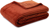 Gözze - Pătură confortabilă și moale în aspect corduroy, 1620G/bucata, 150 X 200 Cm - scorțișoară Paturi si Cuverturi Besuche den Gözze-Store Scorțișoară