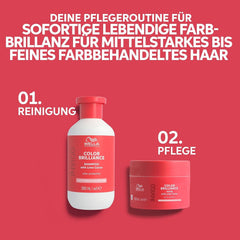 Wella Professionals Invigo Color Brilliance - Șampon, balsam și mască de protecție a culorii pentru păr fin și gros, colorat - cu vitamina E, antioxidanți și pH scăzut - netezire și hrănire Masca de par Naty Shop