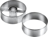 Formă rotundă pentru biscuiți Tescoma Delicia, 4,5 cm, argintie/neagră