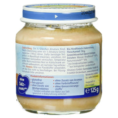 Preparat din carne de vită organică, 125 g