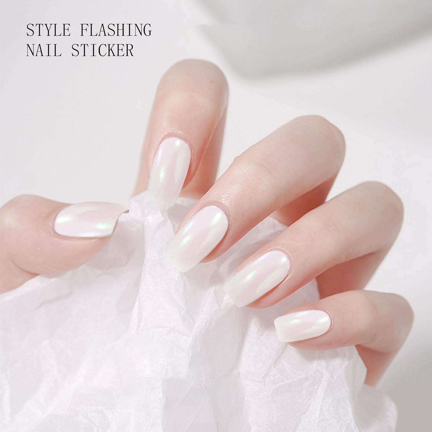 JMEOWIO folie de unghii sclipici gel folie unghii autoadezive autocolant unghii UV întărire decorare unghii design accesorii