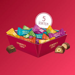 Merci Together – 1 x 175 g – Ciocolate umplute în cinci sortimente cu ciocolată fină cu lapte – Praline de ciocolată pentru a fi împărțite și oferite cadou