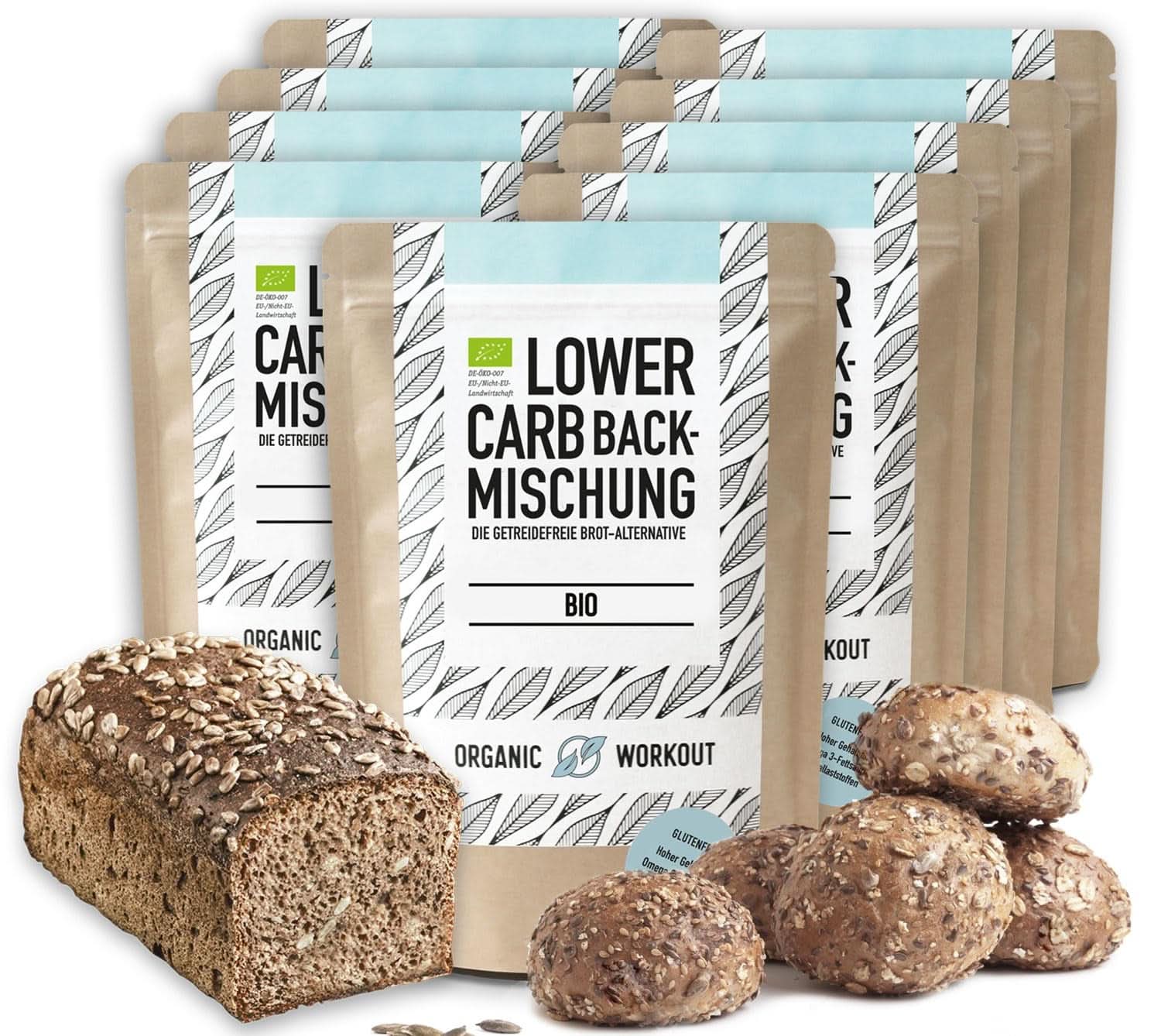 PALEO-BACKMIX, Organic, Pâine fără gluten Bucatarie Naty Shop 10 bucati Low-Carb