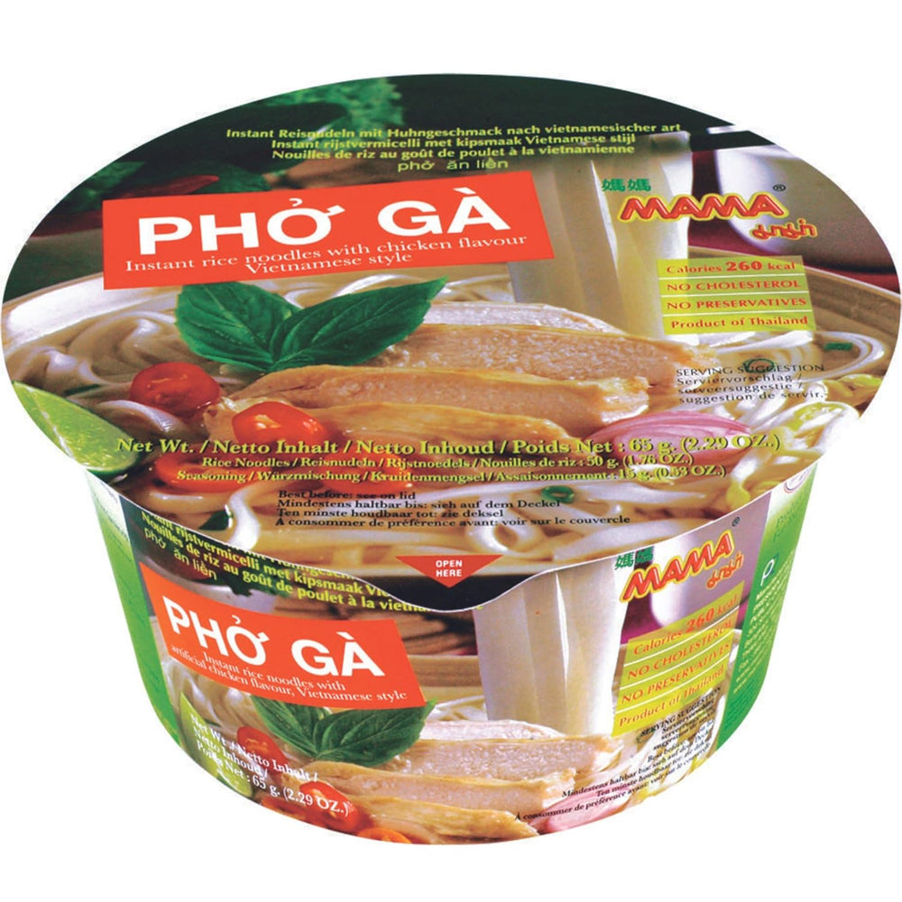 MAMA - Bol cu tăiței instant de orez Pho Ga - (1 x 65g)
