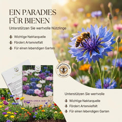Kornblumen Samen (Centaurea Cyanus) - Wunderschön Leuchtende Blumen Mit Langer Blütezeit, Kleinwüchsig - Ideal Für Den Balkonkasten (Mini Mix, 1000 Korn, 50 Cm)