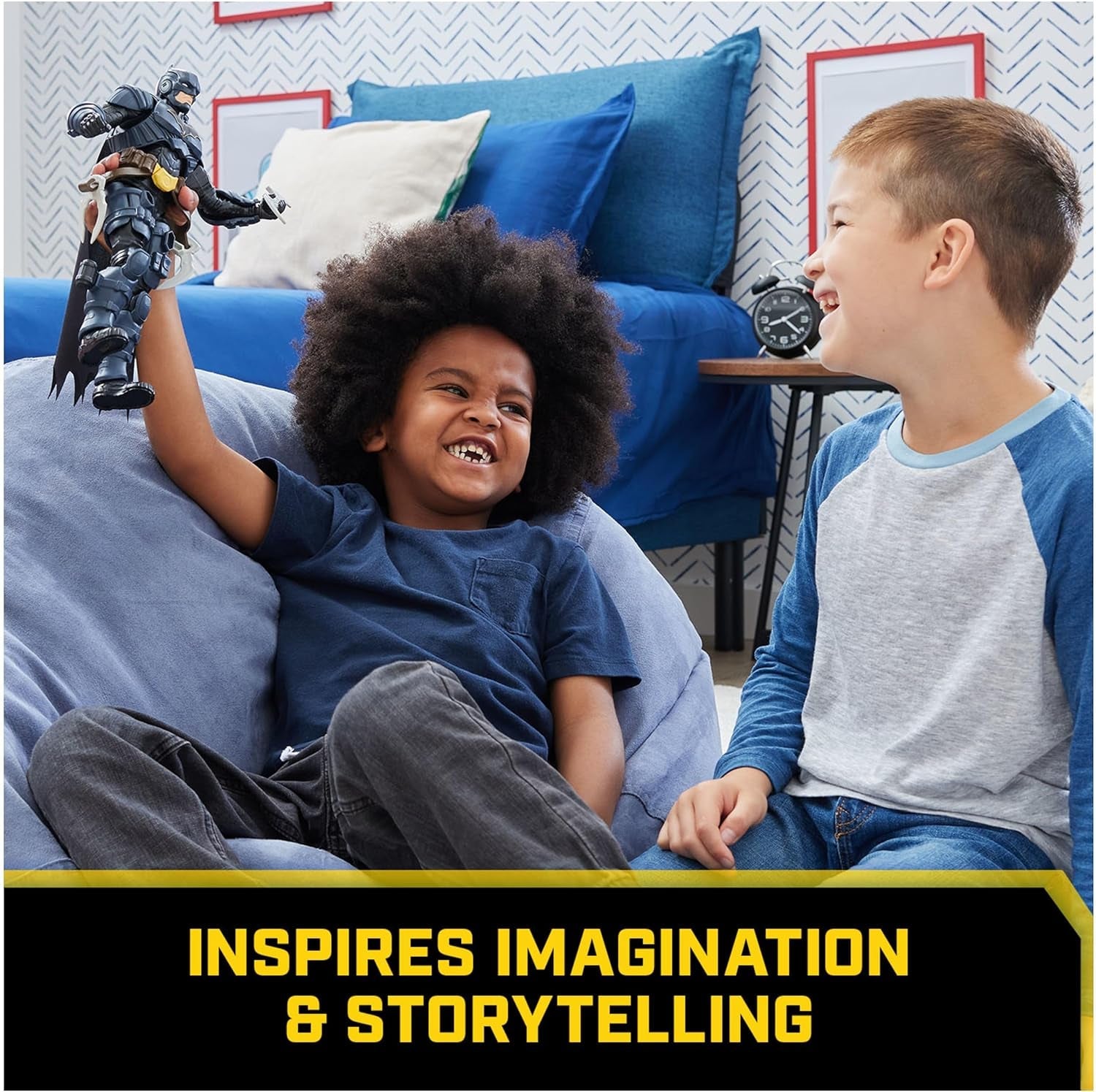 DC Batman Adventures Action Figure, 30 Cm - Cu 16 elemente de echipament și complet mobil pentru aventuri captivante și cascadorii pline de acțiune, jucărie pentru copii de la 3 ani în sus Action figures Naty Shop