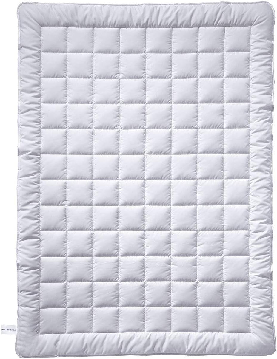 Plapumă Billerbeck Jasmin Superlight - plapumă de vară - 135 X 200 Cm - plapumă din bumbac, plapumă răcoritoare - 90 % viscoză (bambus) 10 % poliester (airsoft), alb Plapumi si pilote Naty Shop Titlu implicit