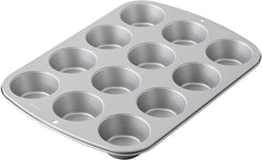 Wilton 03-3118 Cupcake- /Muffin-Backform, Recipe Right, Antihaft, 12 Vertiefungen, Grau Matrite si tavi pentru copt Naty Shop