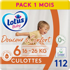 Douceur Naturelle – Chiloți, Mărimea 6 (16-26 kg) Pachet 1 lună – 112 chiloți