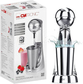 Clatronic® Barmixer U. Milchaufschäumer | Smoothie Maker | 650Ml Edelstahlbehälter | Praktischer Becherhalter | Mixer | 2 Geschwindigkeitsstufen | Kraftvoller 65 Watt Motor | Chromdesgin | BM 3472 Bucatarie Naty Shop