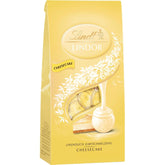 Ciocolată Lindt | Pliculețe LINDOR pentru cheesecake | 137g | 10 bile de ciocolată cu lapte cu umplutură de cheesecake care se topește în gură | Cadou de ciocolată