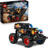 LEGO Technic Monster Jam Grave Digger Feuer und EIS - Monstertruck Modellbau & Konstruktionsspielzeug mit Rückziehmotor - Spielzeug für Kinder, Mädchen & Jungen - Geschenke für Kinder - 42219