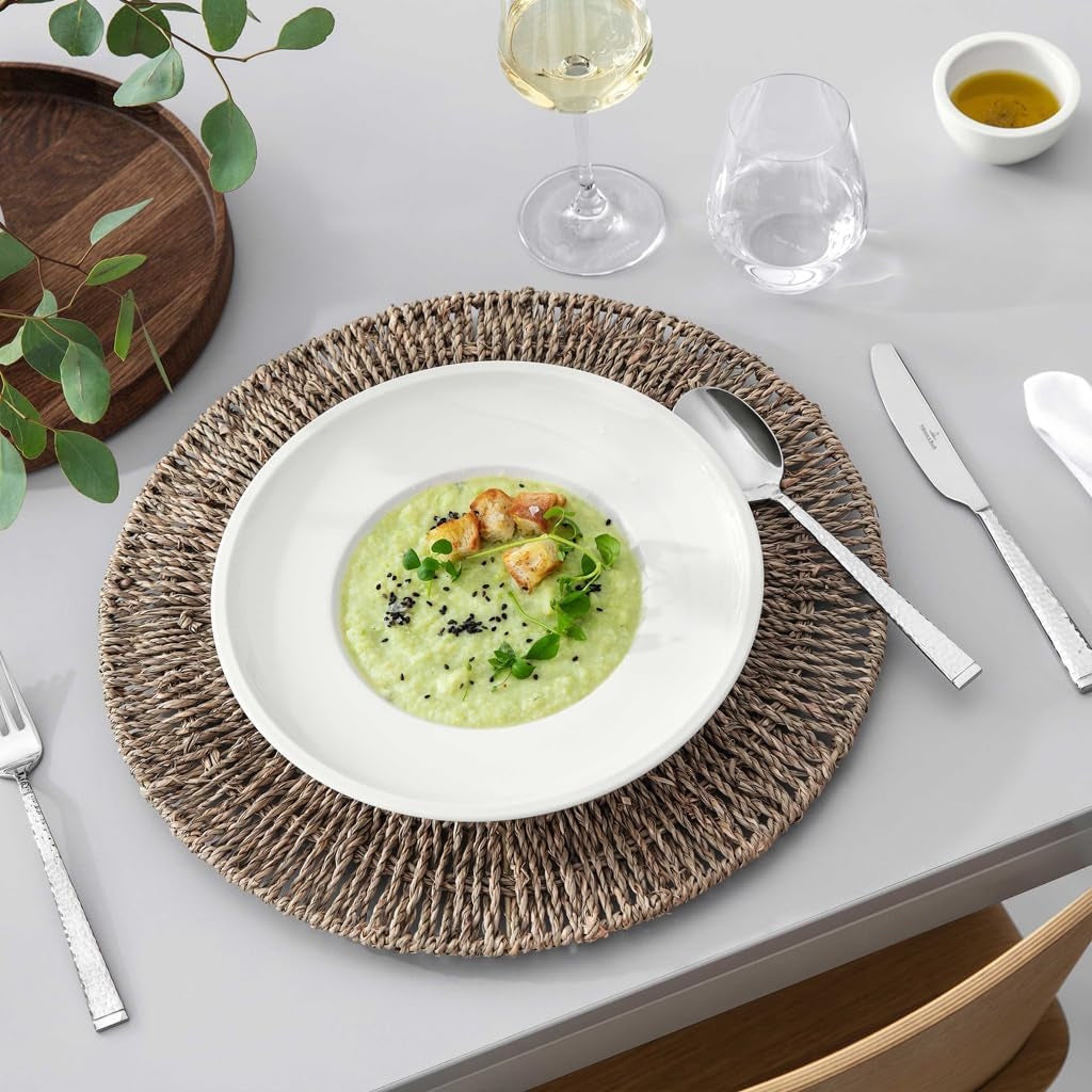 Villeroy & Boch – Artesano Geschirr-Set 6 Teilig Für 2 Personen Weiß, Spülmaschinenfest, Mikrowellensicher, Geschirrset, Tellerset, Speiseteller, Frühstücksteller, Suppenteller, Premium Porzellan Seturi vesela masa Naty Shop