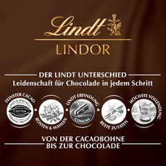 Bile de cheesecake Lindt LINDOR cu ciocolată | Pungă de 137 g | Ciocolată cu lapte cu umplutură de cheesecake care se topește în gură | Cadou de ciocolată | Cadou de ciocolată | LINDOR 75 de ani (Pachet de 4)