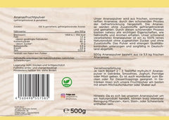 Myfruits pulbere de fructe de ananas 500 grame Arome Naty Shop