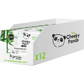 Șervețele umede din bambus Cheeky Panda pentru bebeluși | 720 de șervețele ecologice | Delicate și moi | Produse esențiale pentru nou-născuți