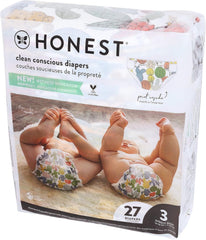 – scutece de unică folosință ecologice și de înaltă calitate, Pandas, mărimea 3 (7,3–12,7 kg), 27 bucăți