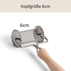 Formă de biscuiți pătrată MARCATO, zimțată, instrument pentru tort, oțel, 6 cm, tăiere precisă, robustă și durabilă