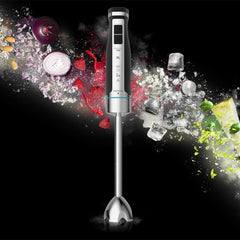 Cecotec Hand- Mixer Powergear 1500 - Klingen Aus Titanium Beschichtung, 21 Geschwindigkeitsstufen, 1500 W, Inklusiv Glas Mit Deckel. (Schwarz Und Edelstahl, XL) Bucatarie Naty Shop