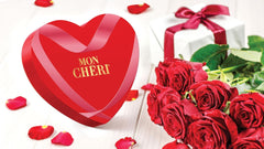 Ferrero Mon Chéri Heart – Cadou de ciocolată de Ziua Îndrăgostiților pentru el și ea – Ciocolată crocantă, lichior fructat și cireșe aromate – Pentru Ziua Îndrăgostiților, Ziua Mamei și Paște – 1 pachet de 147 g